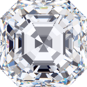 ASSCHER Cut 3.3 CARAT D COLOR VVS1 Clarity Lab Grown Diamond
