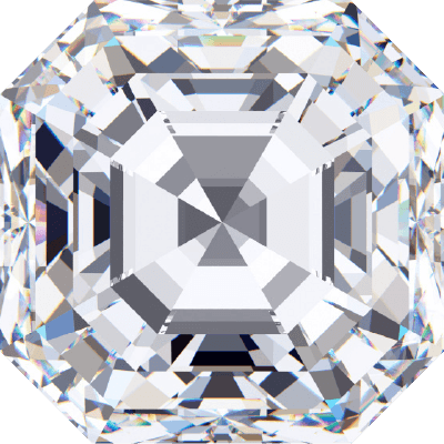 ASSCHER Cut 3.3 CARAT D COLOR VVS1 Clarity Lab Grown Diamond