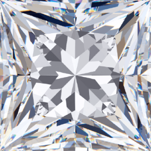 PRINCESS Cut 3.84 CARAT D COLOR VVS2 Clarity Lab Grown Diamond